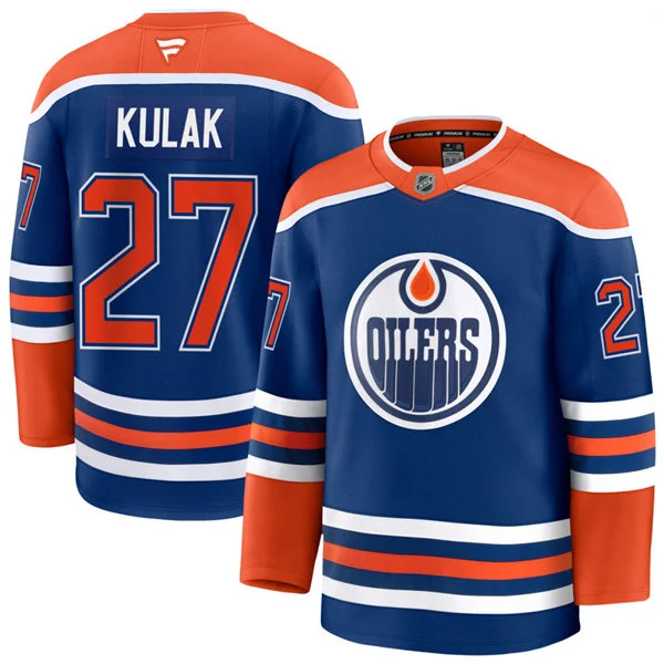 Men's Edmonton Oilers #27 Brett Kulak Fanatics Royal Alternate Jersey